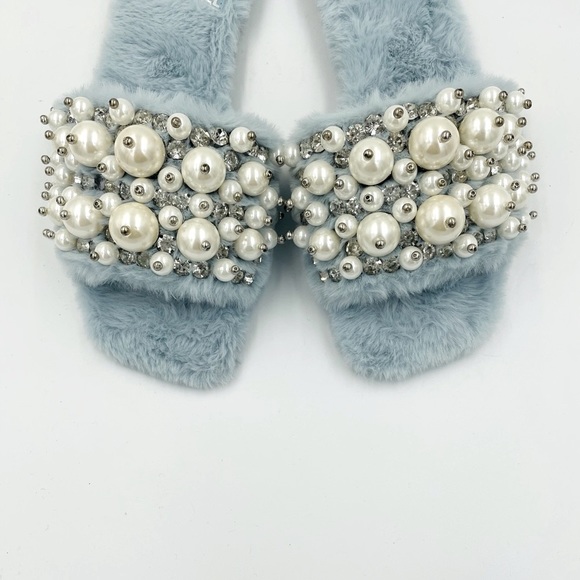 Jeffrey Campbell Facile Faux Fur Slide Sandal - Picture 4 of 9